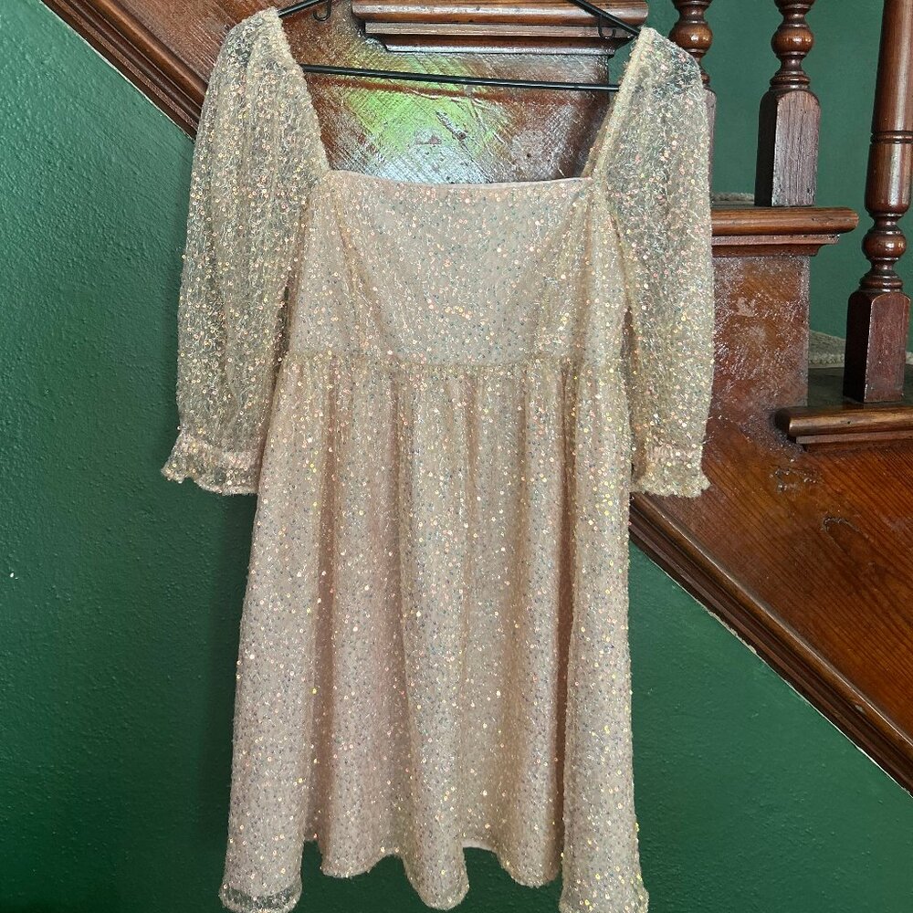 Altar'd State sequin hoco dress